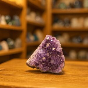 Amethystdruse aus Brasilien – violette Kristalle, natürliche Drusenform