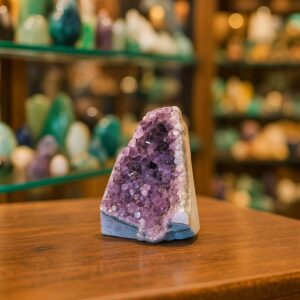 Amethystdruse aus Brasilien – violette Kristalle, natürliche Drusenform