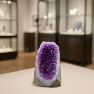 Amethystdruse aus Uruguay – tiefviolette Kristalle, einzigartiges Unikat