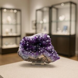 Amethystdruse aus Uruguay – tiefviolette Kristalle, einzigartiges Unikat