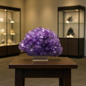 Amethystdruse aus Uruguay – tiefviolette Kristalle, einzigartiges Unikat