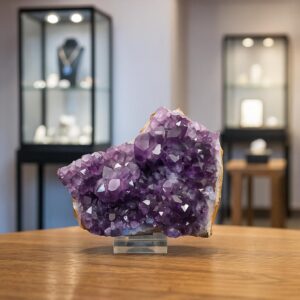 Amethystdruse aus Uruguay – tiefviolette Kristalle, einzigartiges Unikat