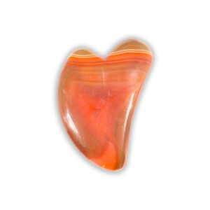 Gua Sha aus Karneol für Gesichtsmassage und Energie