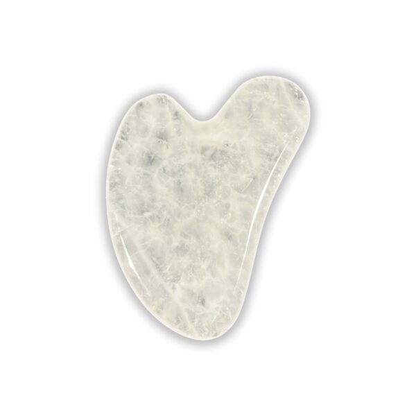 Gua Sha aus Bergkristall für Gesichtsmassage und Hautpflege