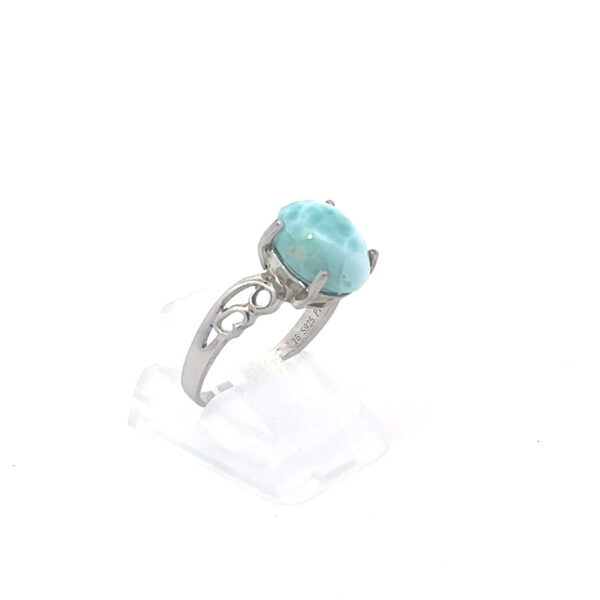 Larimar Ring – Handgefertigter Schmuck mit faszinierendem Edelstein