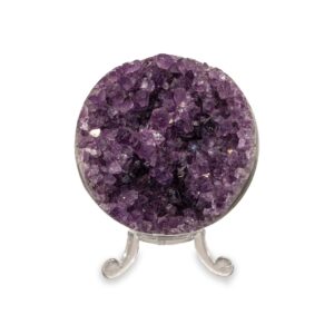Amethystdruse Kugel aus Uruguay mit offener Kristallstruktur