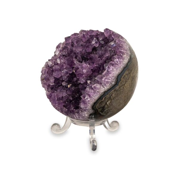 Amethystdruse Kugel aus Uruguay – Bild 3