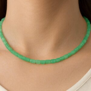 Edelstein Halskette - handbehauen