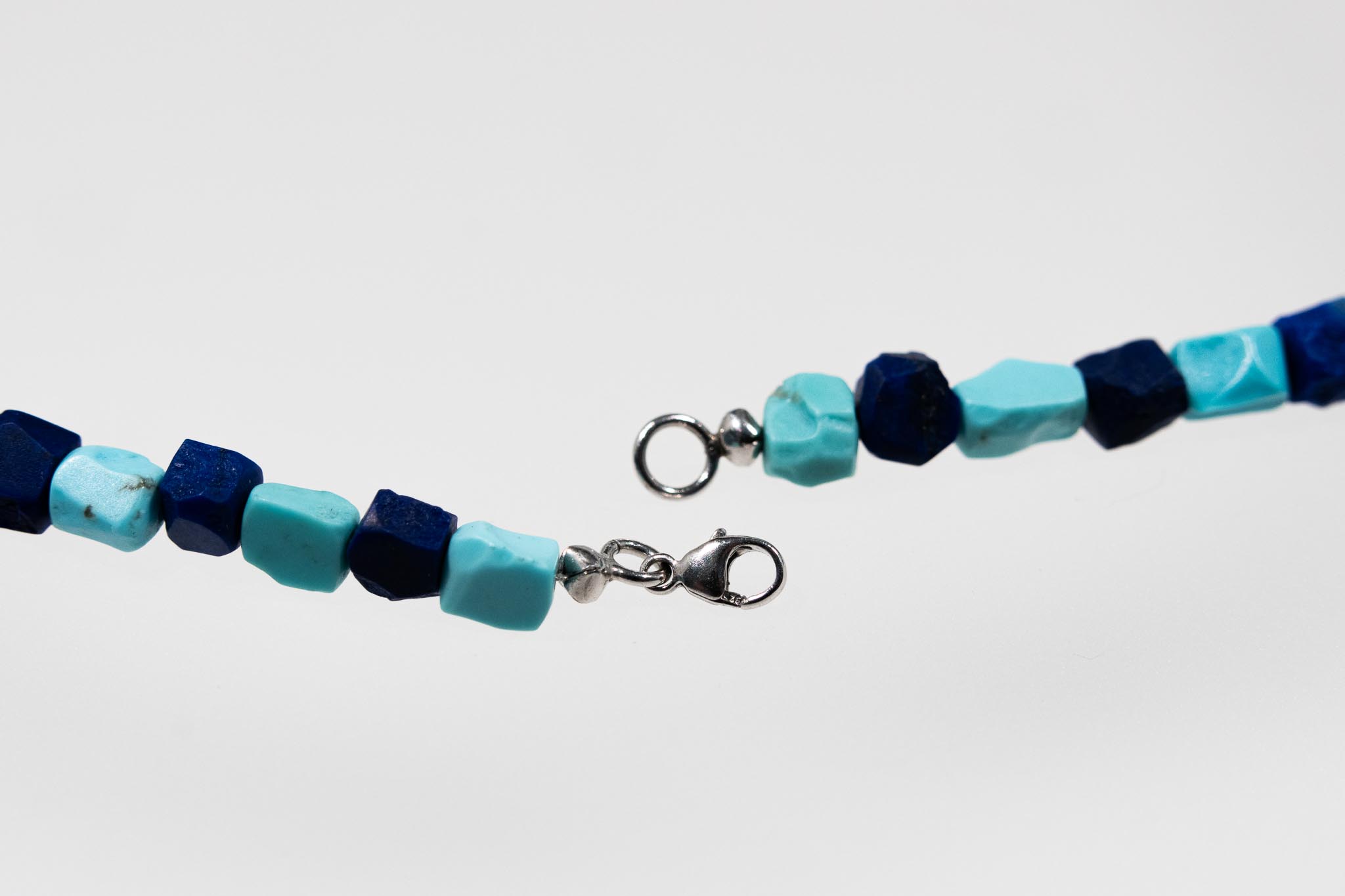 Edelstein Halskette - handbehauen – Bild 2