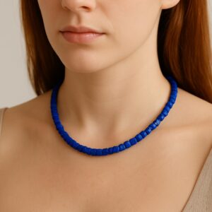 Edelstein Halskette - handbehauen