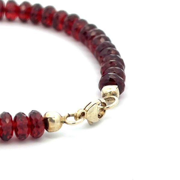 Granatedelsteinarmband – handfacettiert – Bild 2