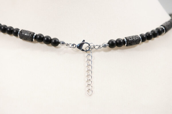Onyx-Lava Halskette – Bild 2