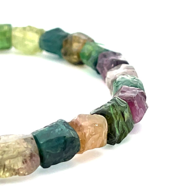 Turmalin Armband - handbehauen – Bild 2