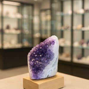 Amethystdruse aus Brasilien – violette Kristalle, natürliche Drusenform