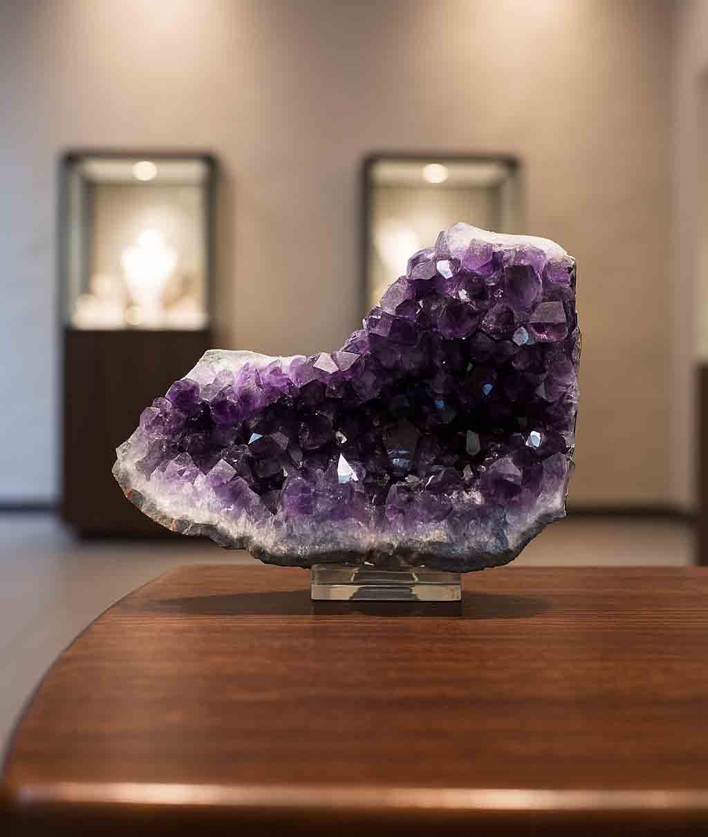 Amethystdruse aus Uruguay – tiefviolette Kristalle, einzigartiges Unikat