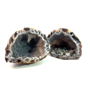 Kristallachat Zwillingspärchen