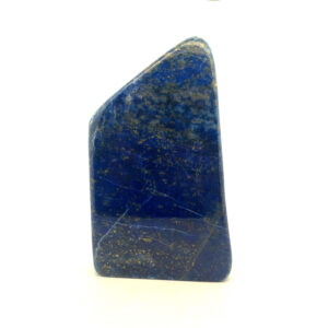 Freiform Lapislazuli polierter Edelstein mit tiefblauer Farbe und goldenen Pyrit-Einschlüssen