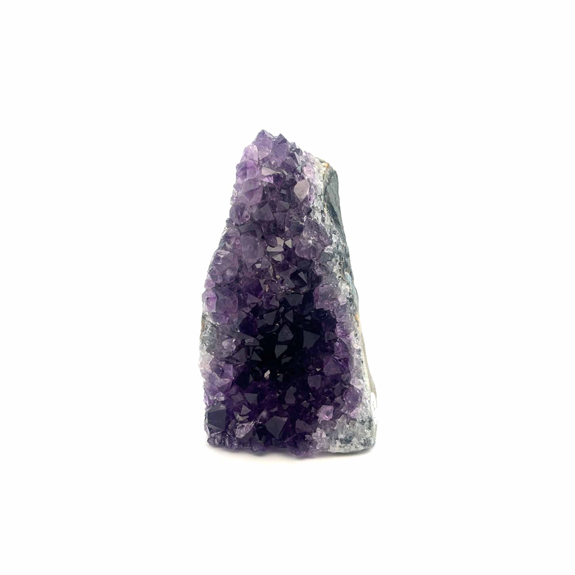 Amethystdruse Uruguay – violette Kristalldruse ca. 7,5 cm hoch und 0,17 kg schwer.
