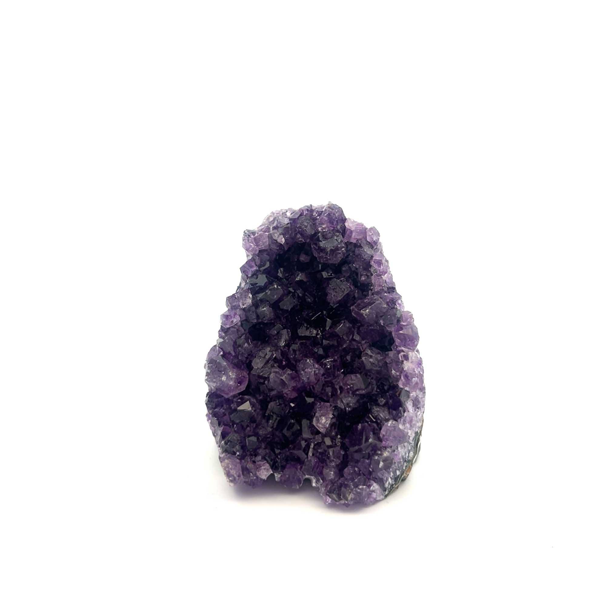 Amethystdruse Uruguay – violette Kristalldruse ca. 6,5 cm hoch und 0,20 kg schwer.