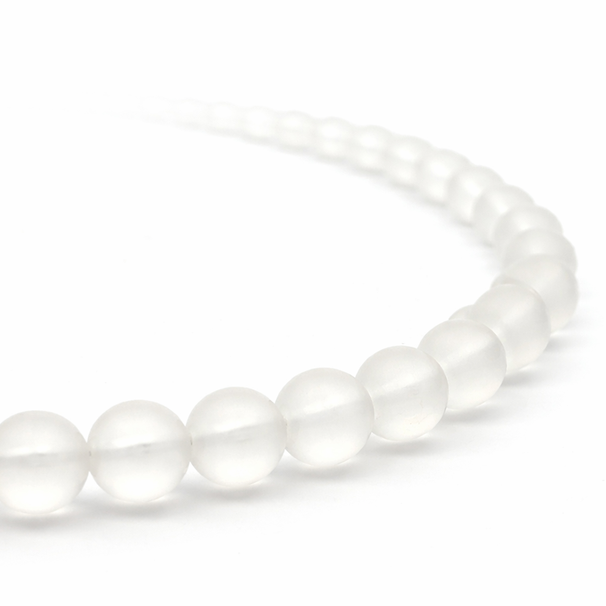 Bergkristall Schmuckkette matt – Bild 2