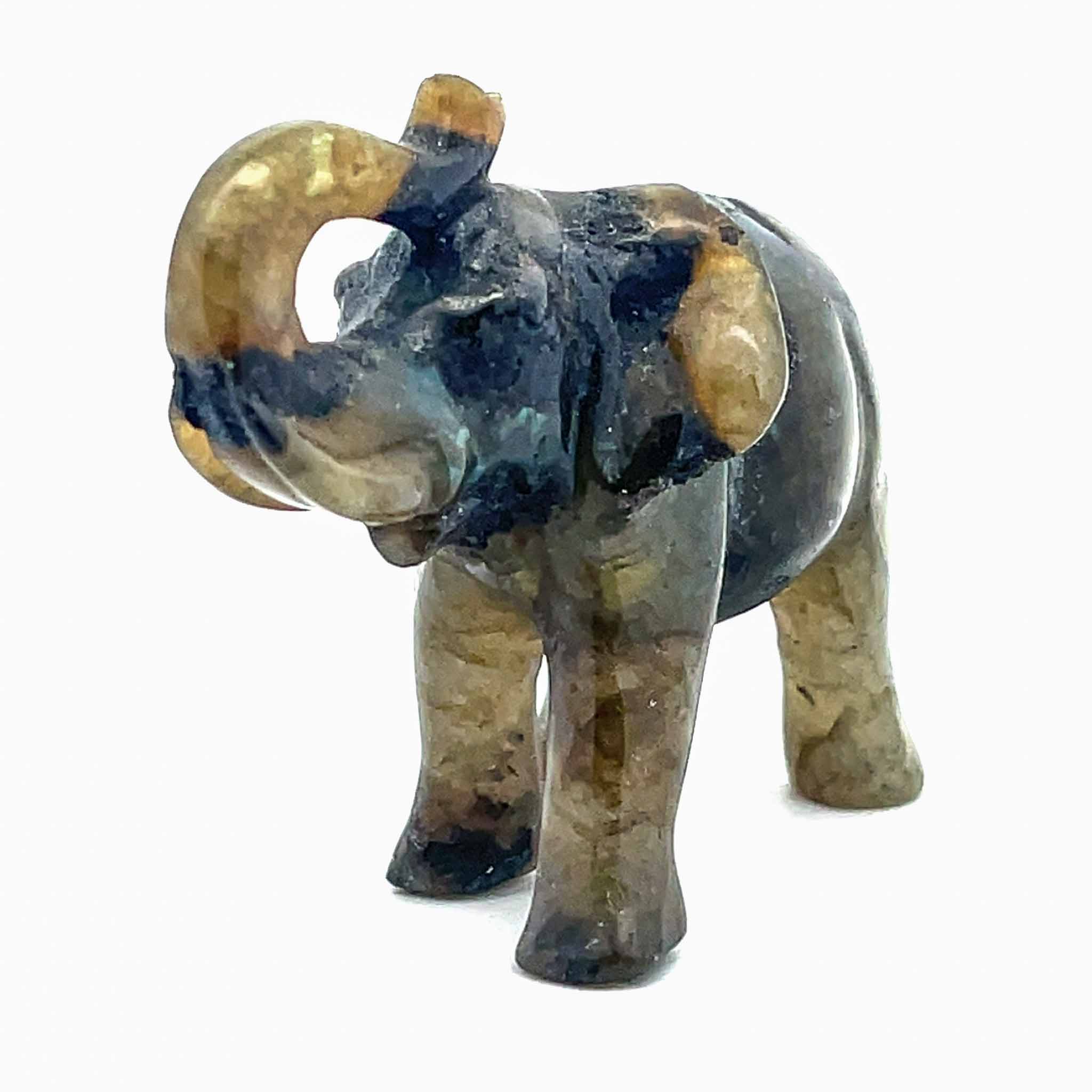 Elefant aus Labradorit – Bild 2