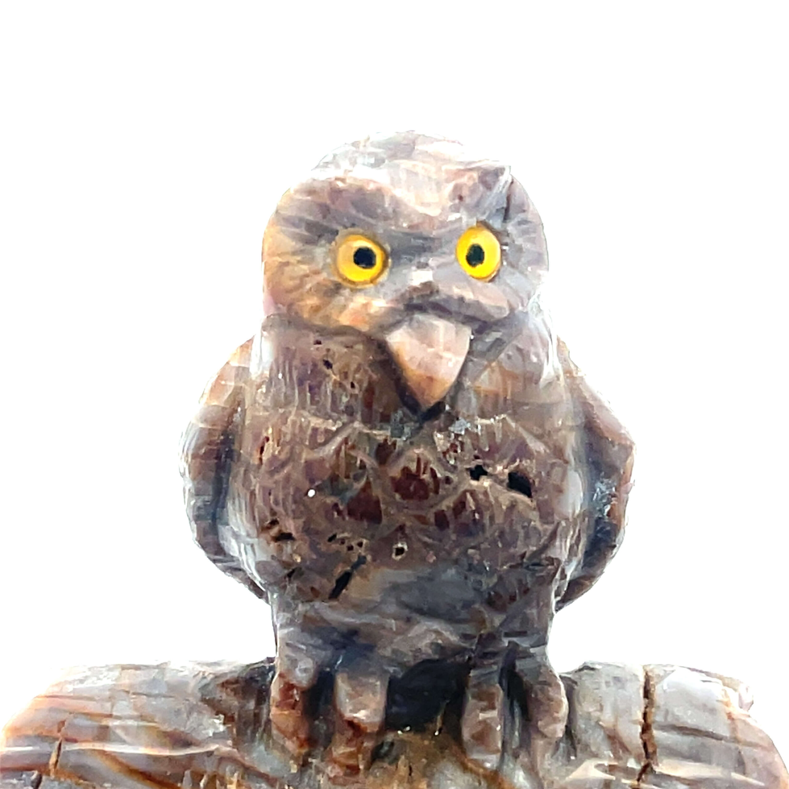 Eule aus Naturachat – Bild 2